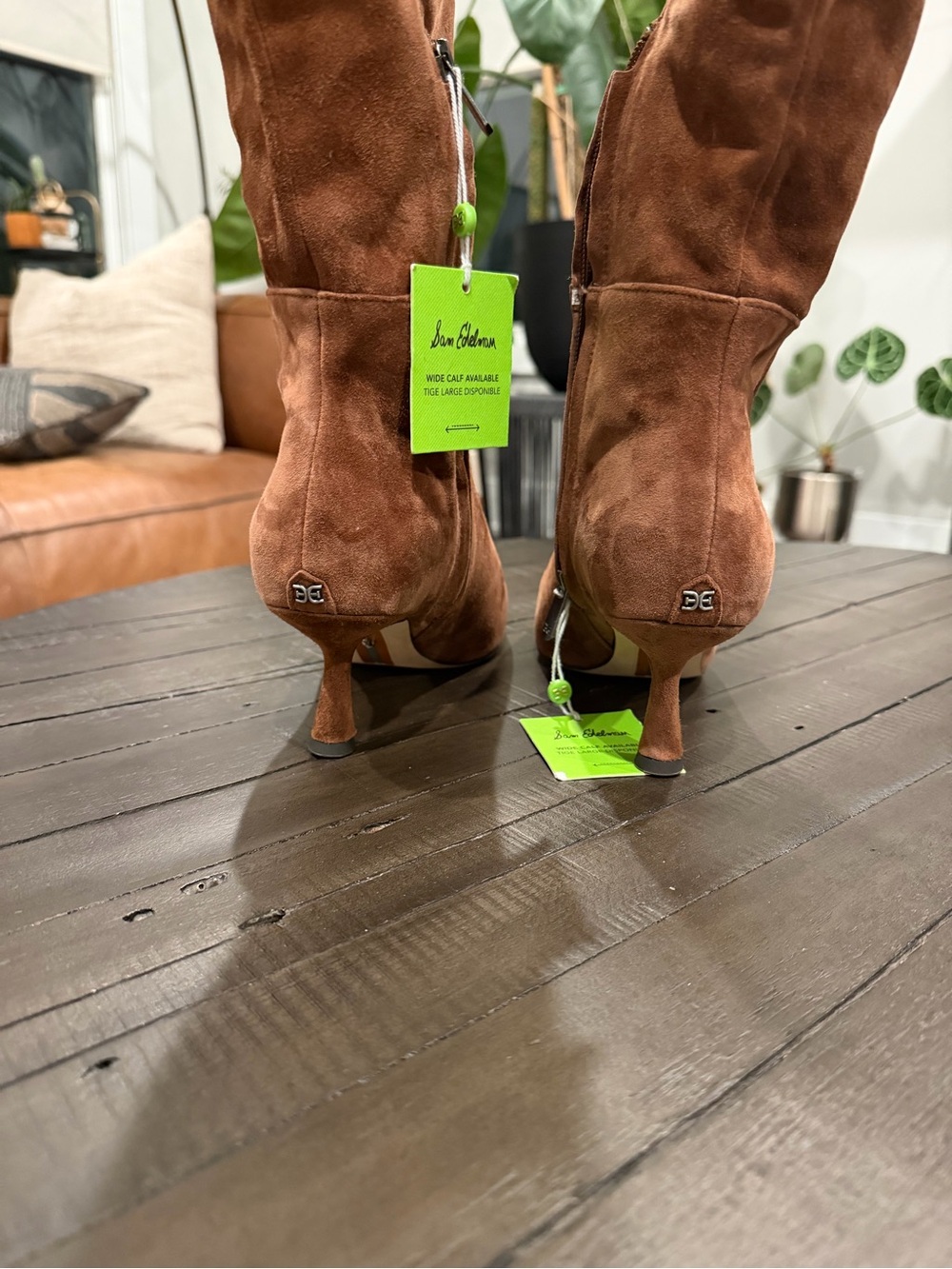 🔥💥🔥NWOB Sam Edelman Taylin boots Size 8.5 US Brown Suede - Picture 12 of 15